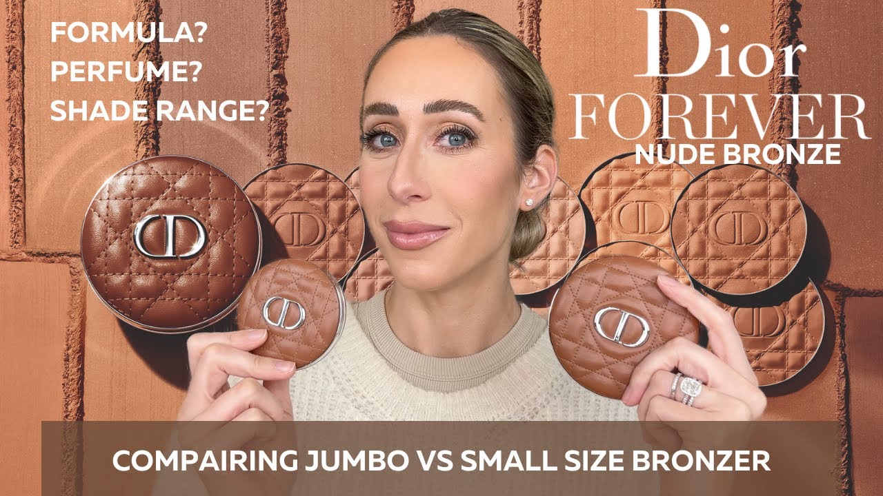 DIOR FOREVER Nude Bronzer Comparing Jumbo vs small format - YouTube