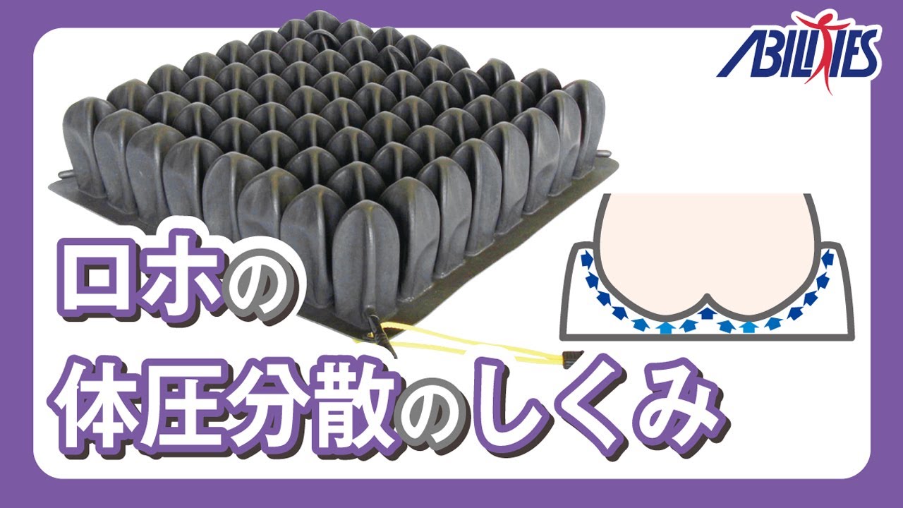 ロホ 車いすクッション の特色 | アビリティーズ・ケアネット（株）