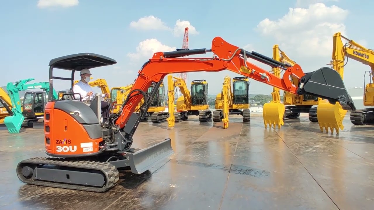 日立建機 ZX30U-5B ミニユンボ ミニ油圧ショベル 0.1m3 [BE2474