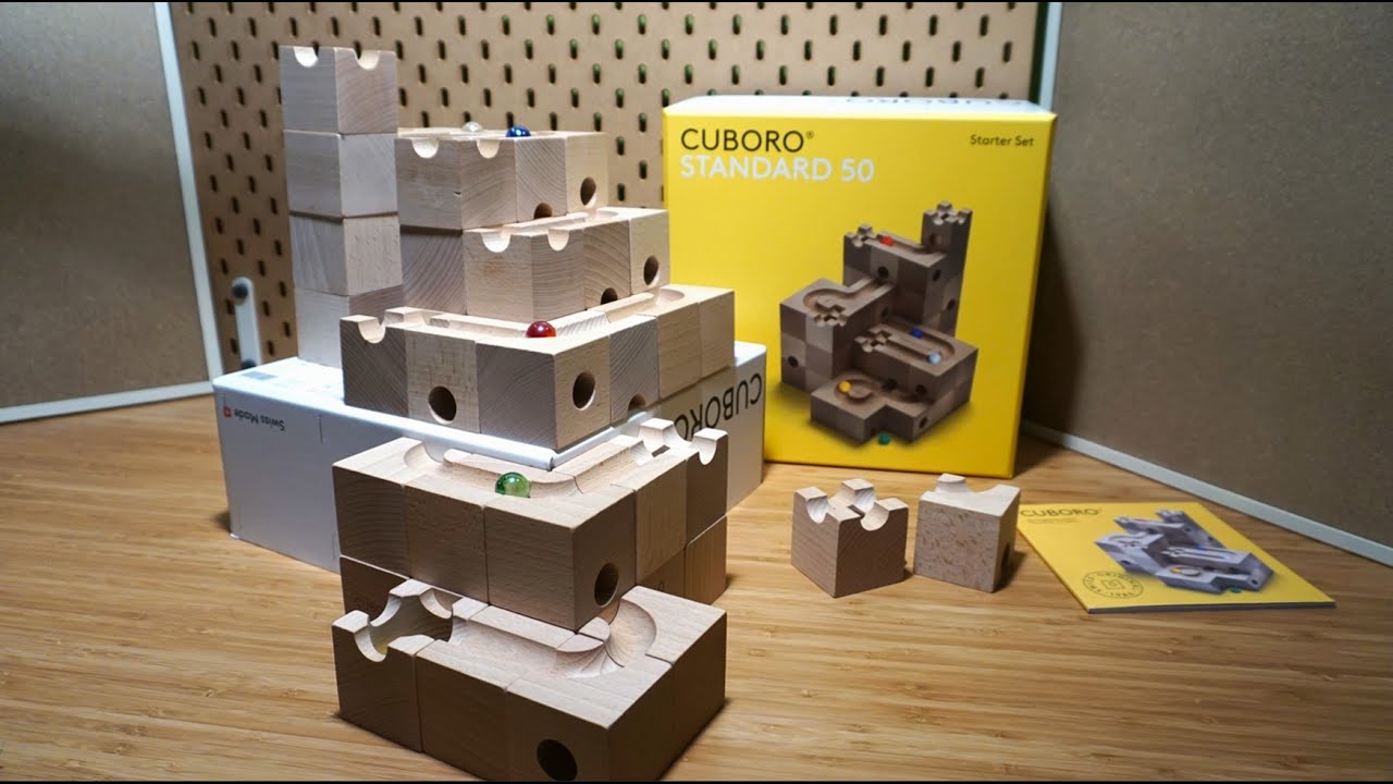 Cuboro STANDARD 50 - marble run - unboxing and review - YouTube