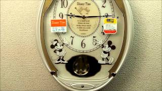 セイコー ディズニータイム 電波掛け時計 ミッキー&ミニー 電波振り子