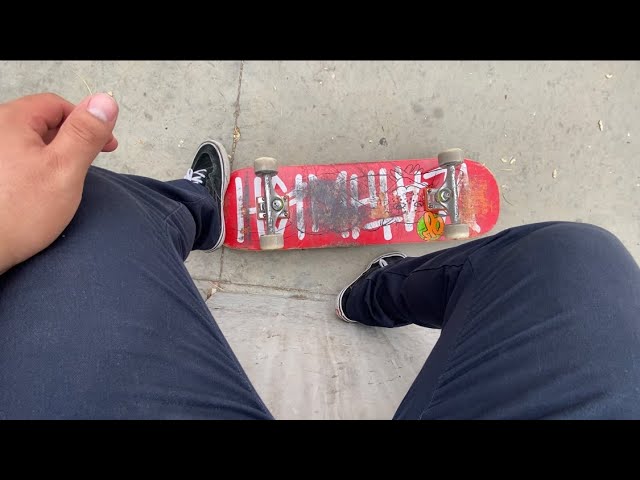 Riding A 8.75 Skateboard! - YouTube