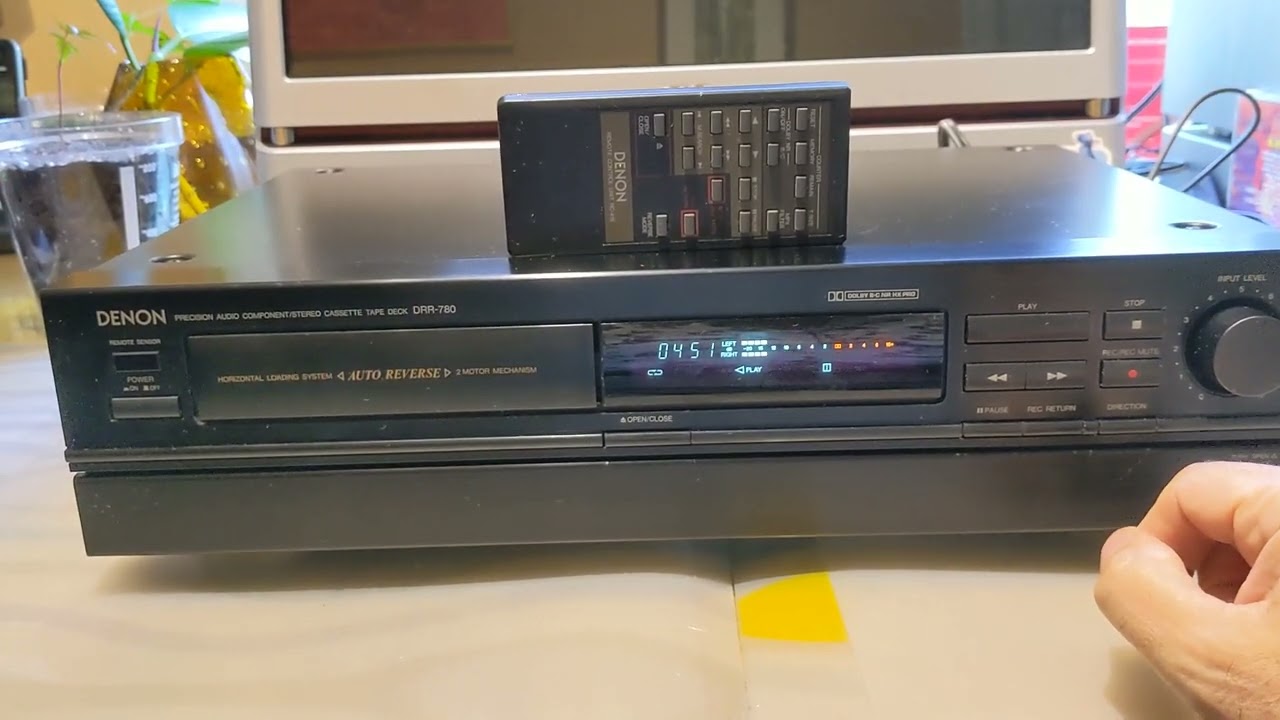 Denon DRR-780 remote controlled cassette deck - YouTube