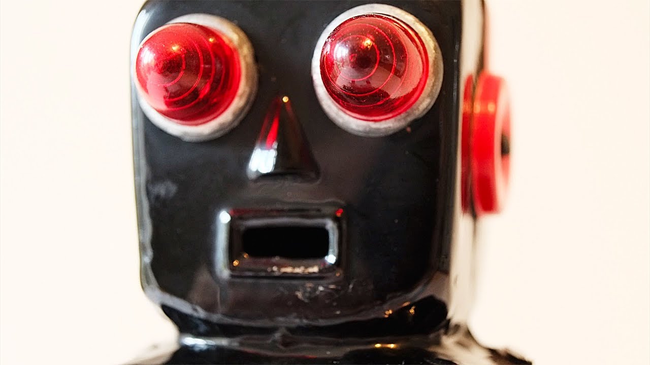 Original Yoshiya KO HIGH WHEEL Robot - 1960s Japan Tin Toy - YouTube