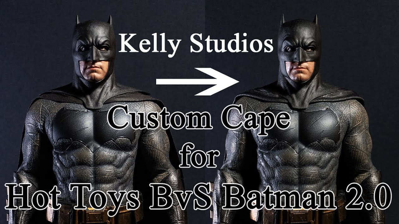 Kelly Studios Custom Cape for Hot Toys Batman (BvS/2.0) / ホット