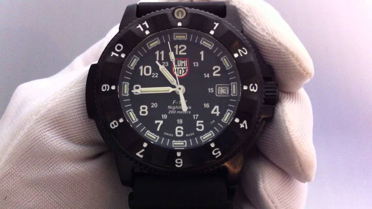 Men's Luminox F-117 Nighthawk Watch 3401 - YouTube