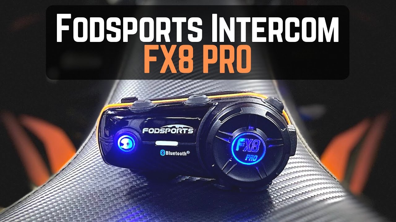 Helmet intercom review: Fodsports FX8 PRO - YouTube