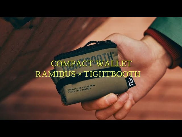 COMPACT WALLET（RAMIDUS × TIGHTBOOTH ） 】 BLACK BEAUTYシリーズを