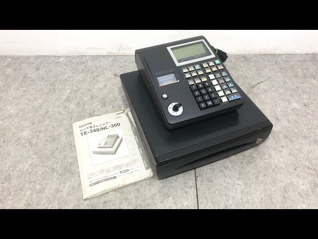 人気の黒1/29設定無料カシオTE-340かなめくり機能インボイスレジスター