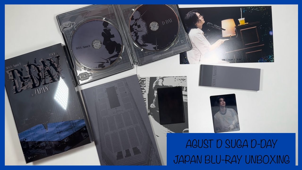 Agust D Suga D-Day Tour in Japan Blu-ray Unboxing #bts