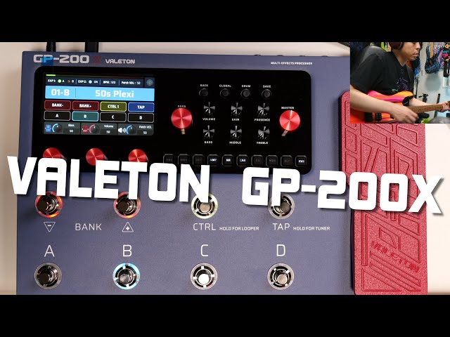 The Valeton GP-200X multi-effects pedal features super convenient