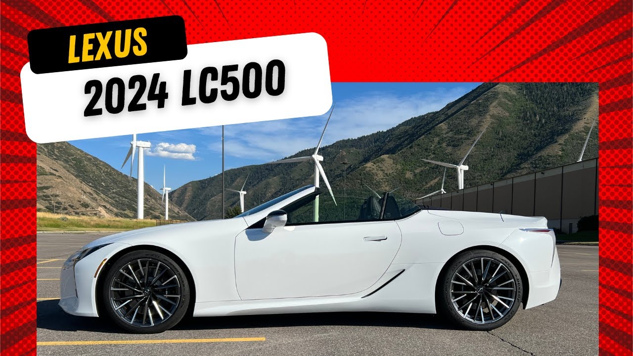 2024 Lexus LC500 Convertible Ultra White V8 - YouTube