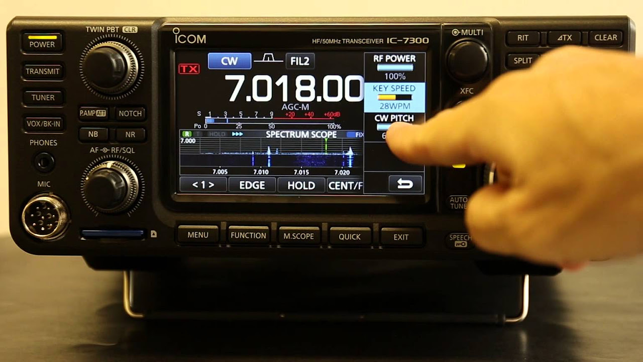 Icom HF+50MHzアマチュア無線用トランシーバー「IC-7300」 紹介動画