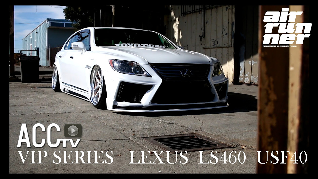 ACCtv LEXUS LS460 USF40 AIRRUNNER VIP エアサス - YouTube