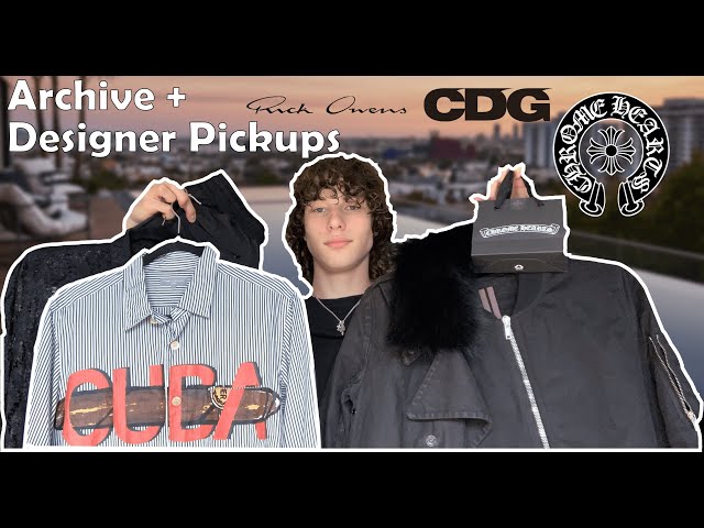 Archive / Designer Streetwear Pickup Haul ft: (Chrome Hearts, Rick