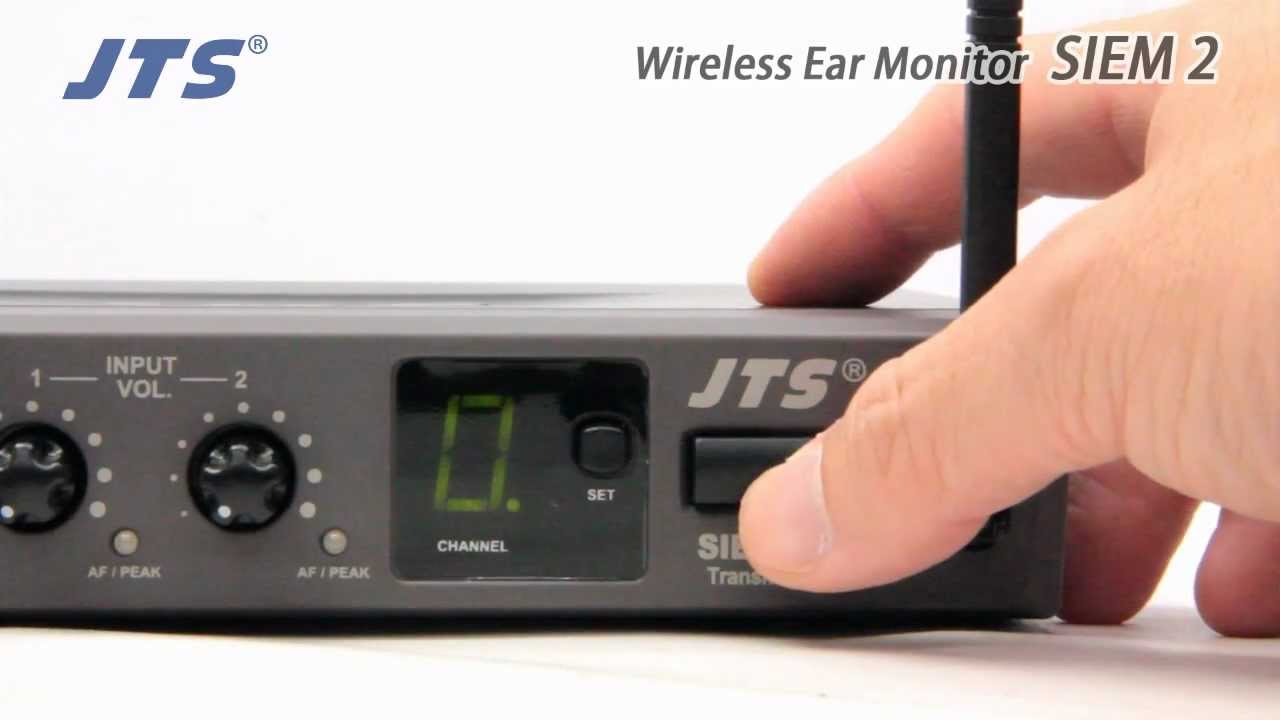 JTS / ワイヤレス インナーイヤーモニターシステム SIEM-2 - YouTube