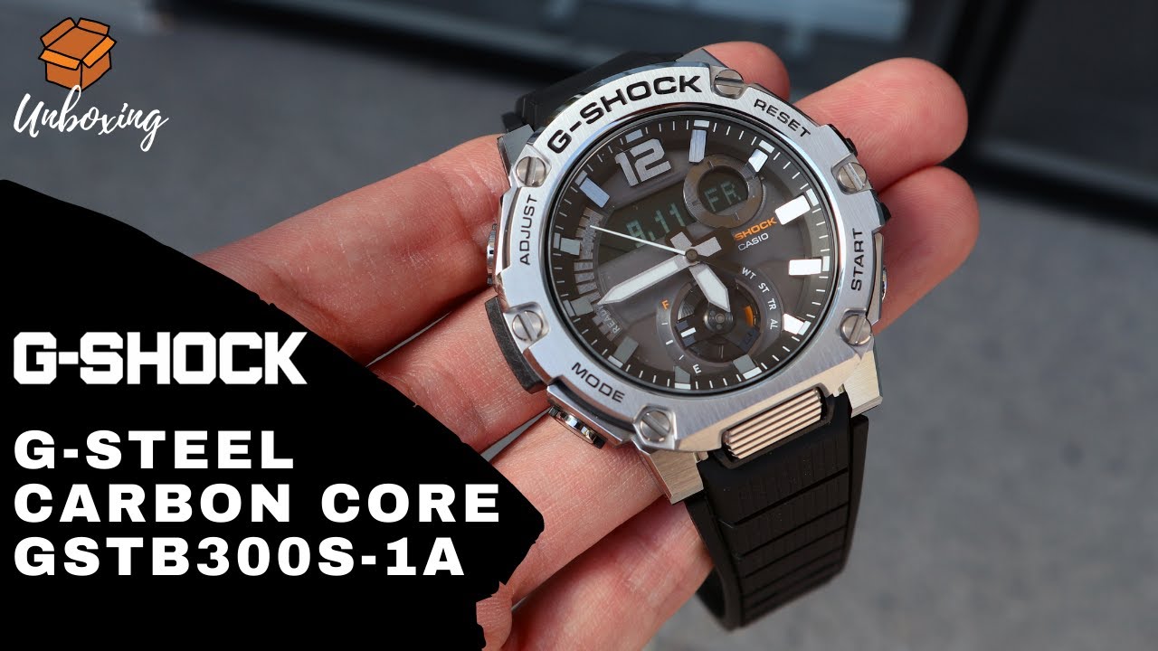 Unboxing 2020 G-Shock GSTB300S-1A G-STEEL Carbon Core Guard - YouTube