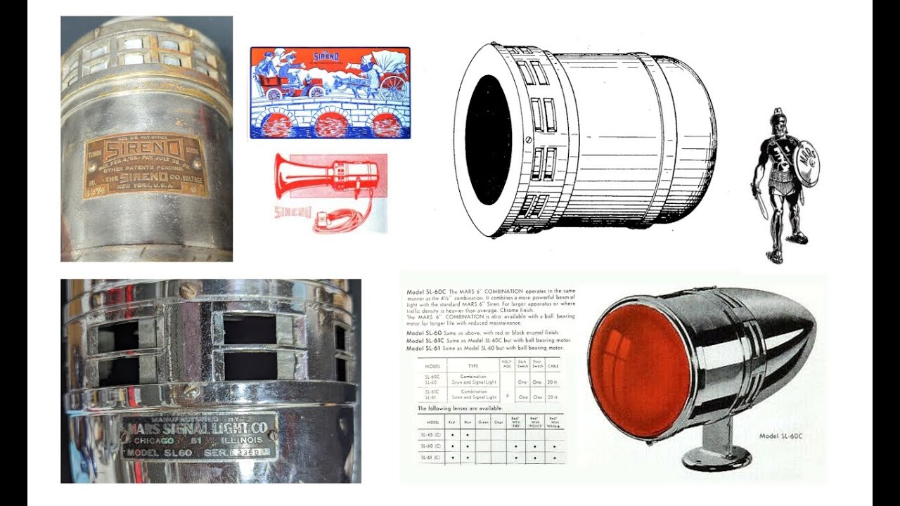 Six Volt Sirens - MARS and Sireno Mechanical Sirens - YouTube