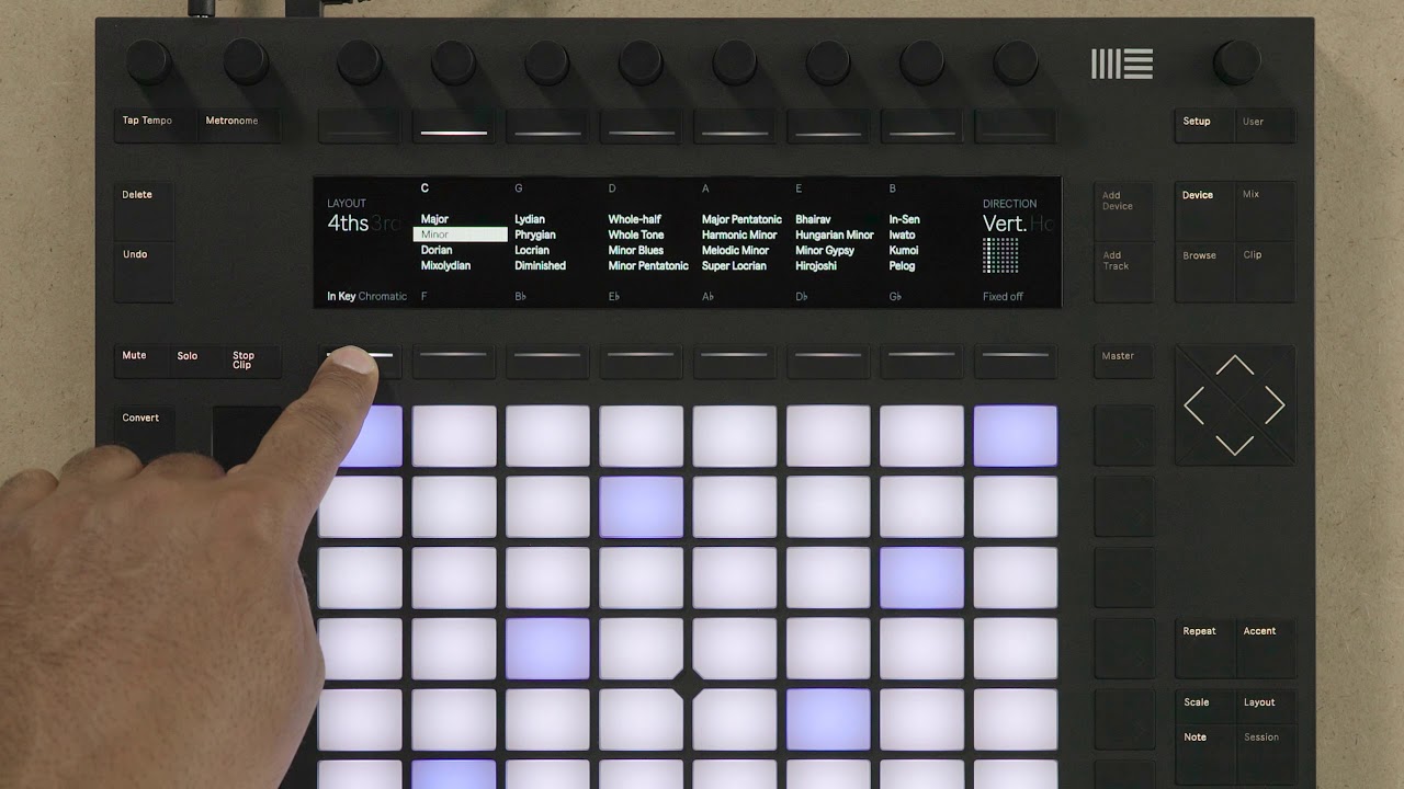 Ableton Push 2 Software Controller Instrument With Live Intro