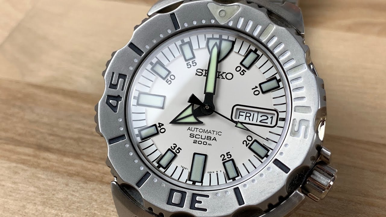 Seiko Monster full custom szen006 “light fury” - YouTube
