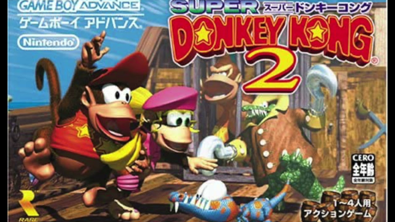 スーパードンキーコング2(GBA)「エクスプレッソのレース」 - YouTube