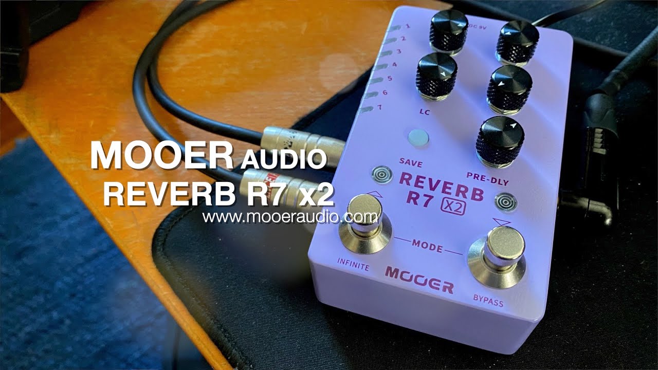 Mooer R7 X2 REVERB - 14種類のリバーブを搭載。Mooer R7, A7 両機を一