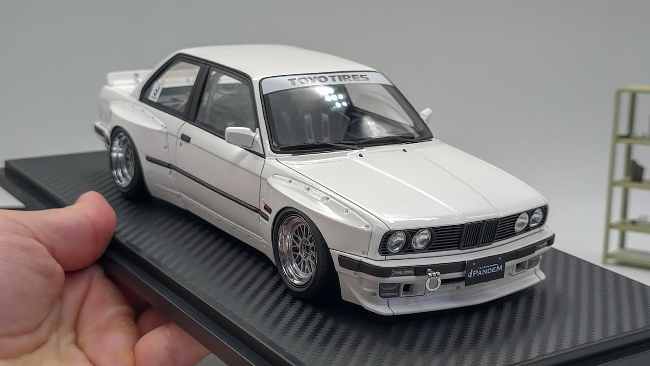 1:18 Ignition Model BMW E30 Pandem (White) By Scale Reviews - YouTube