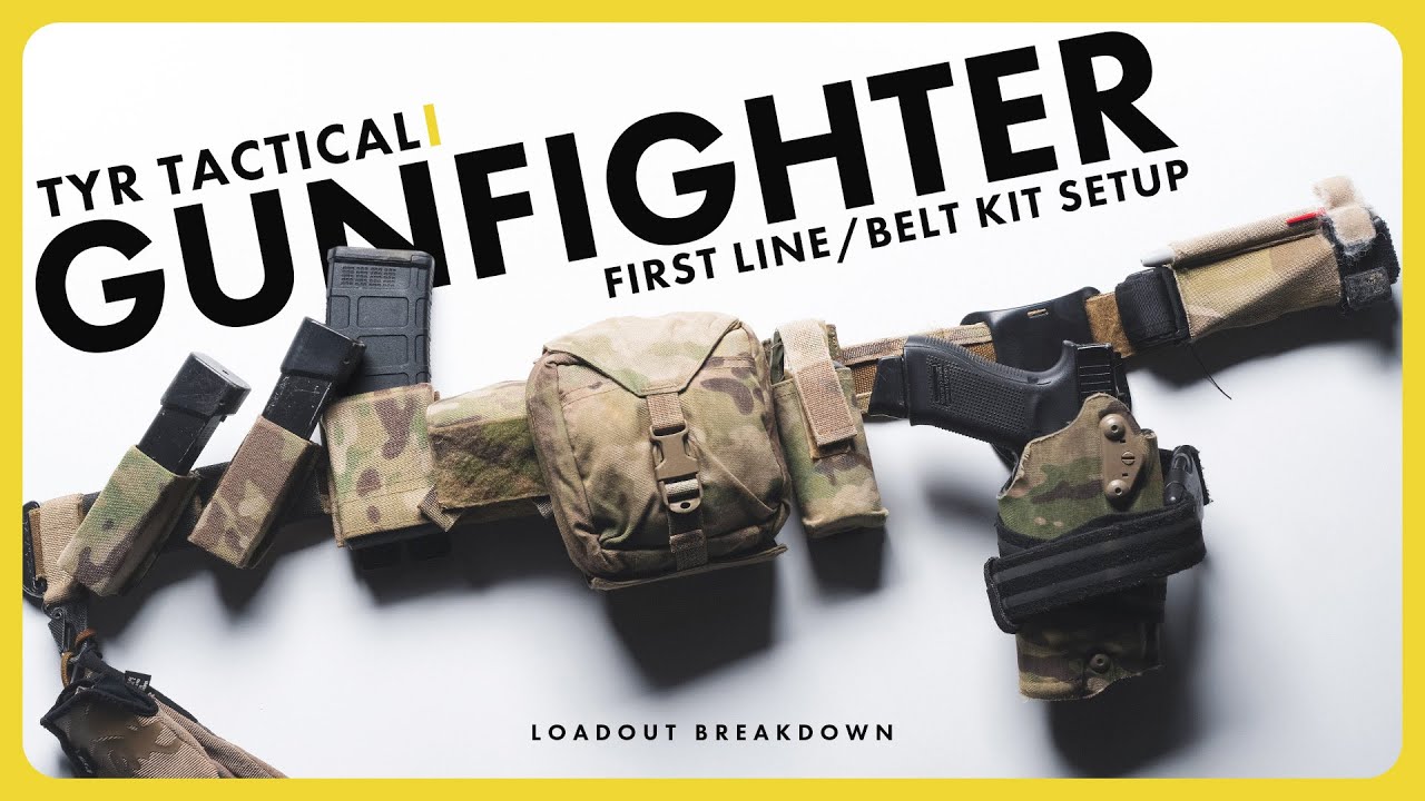 TYR Gunfighter Belt | First Line/Belt Kit for Airsoft & Milsim