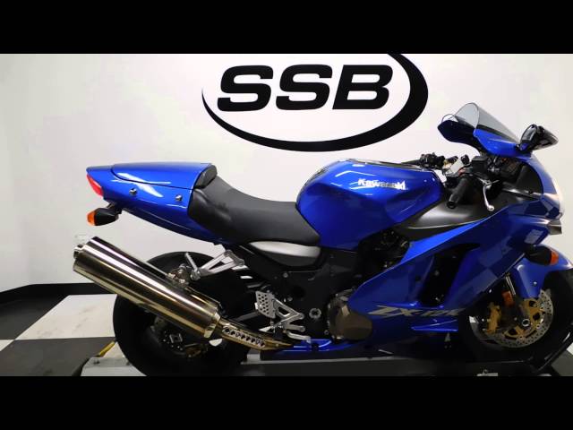 2004 Kawasaki ZX1200 ZX-12R Ninja Blue - used motorcycle for sale