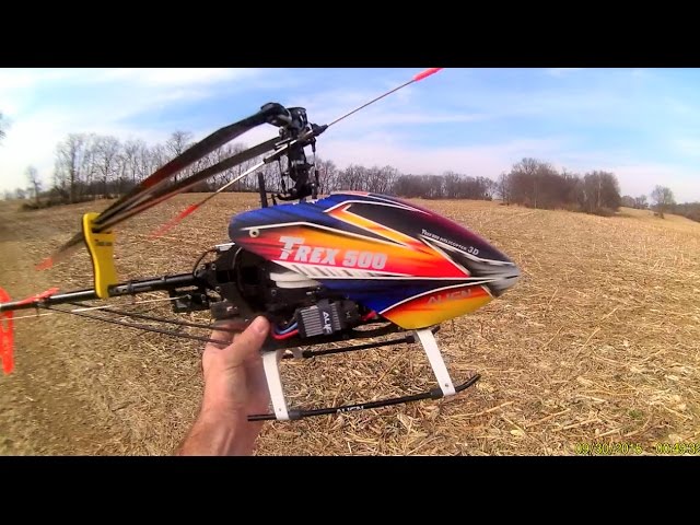 Align T-Rex 500 ESP Helicopter - Beautiful Day For A Flight - YouTube