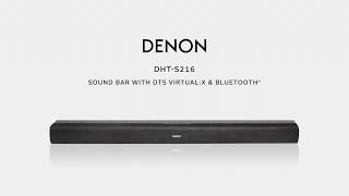 Denon — Introducing the DHT-S216 Sound Bar - YouTube