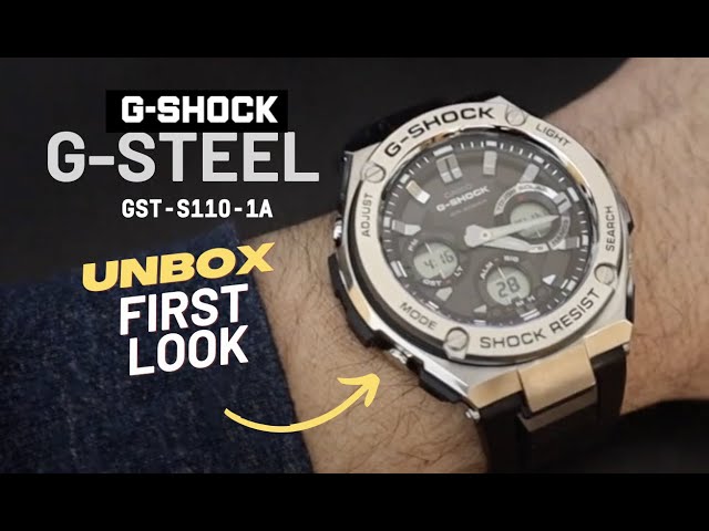 G-SHOCK G-STEEL (Casio GST-S110-1A) Unboxing/Quick Look-Best G