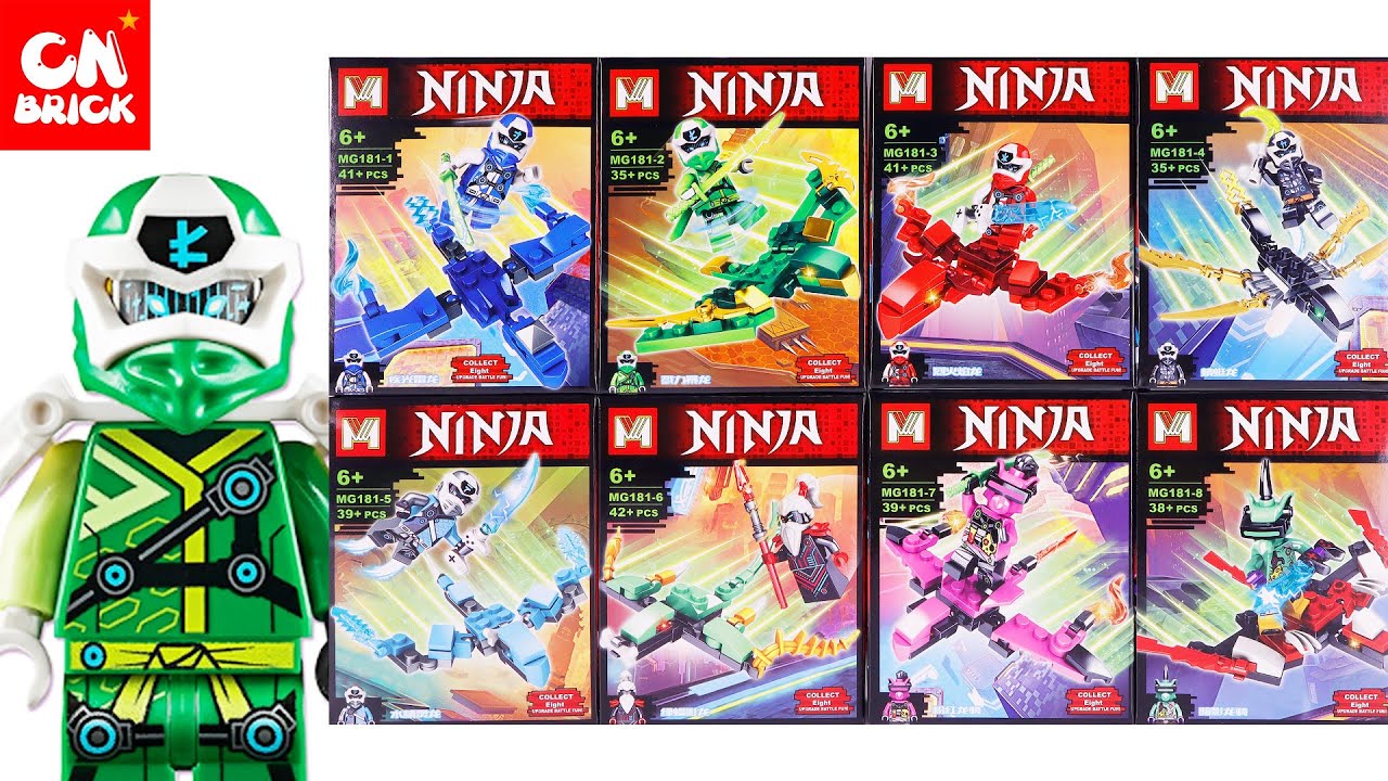 Unoffical LEGO NINJAGO MINIFIGURES SET 8 IN 2 2020 MG181