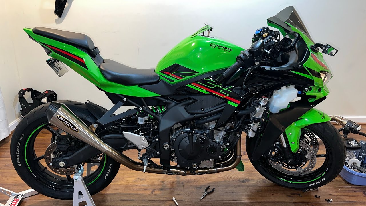 MY NINJA ZX4RR GETS $1200 FULL EXHUAST SYSTEM WITH ECU RETUNE FOR