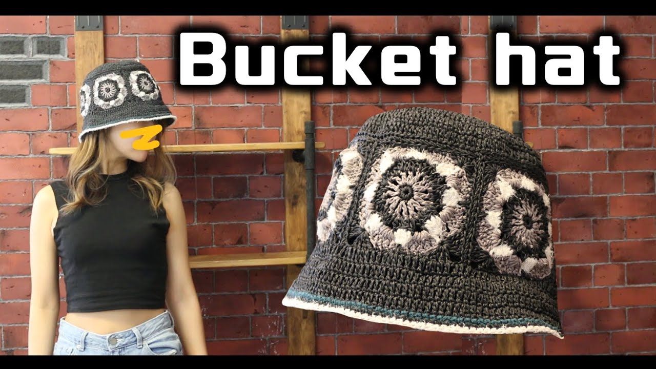 Knitting Pattern] How to Crochet a Motif Bucket Hat [Crochet] How