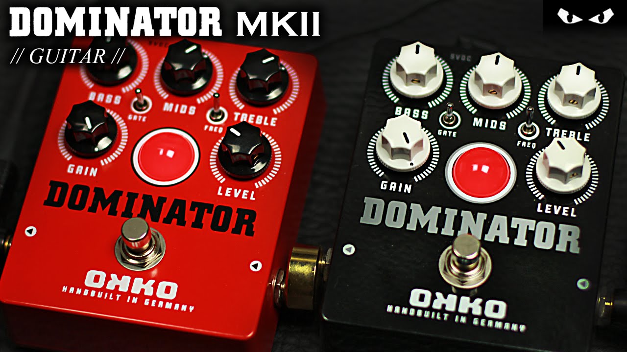 OKKO FX Dominator MKII Distortion - Red & Black - GUITAR Demo