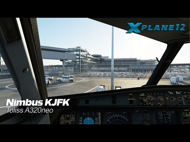 X-Plane 12 Live | Toliss A320neo | Nimbus Studios KJFK - YouTube