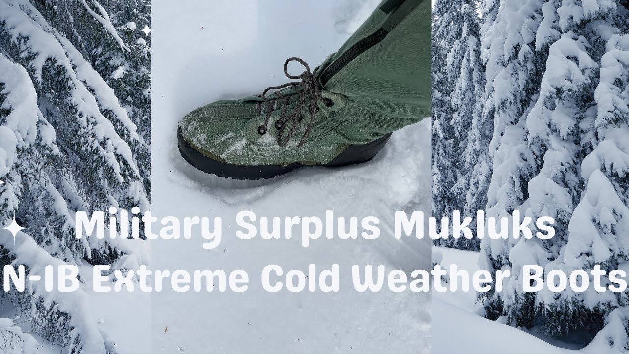 Military Surplus N-1B Extreme Cold Weather Mukluk Boots - YouTube
