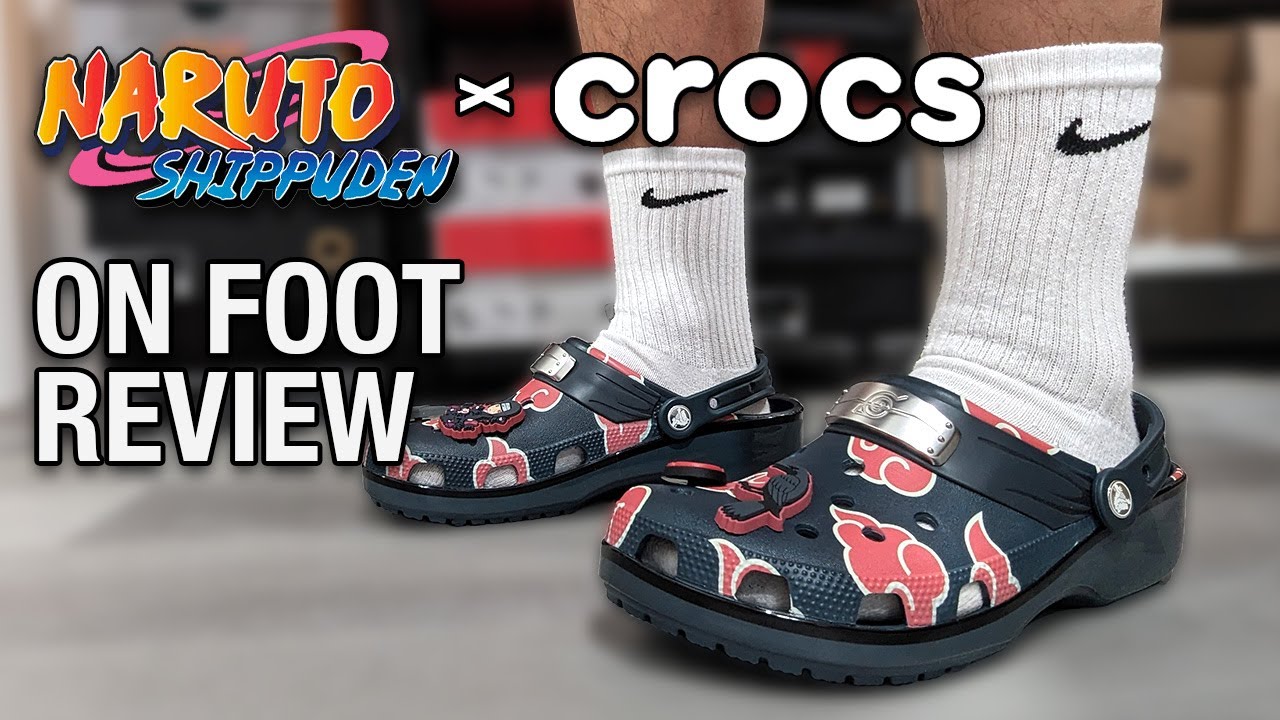 Itachi EARLY On Foot Review NARUTO X CROCS - YouTube