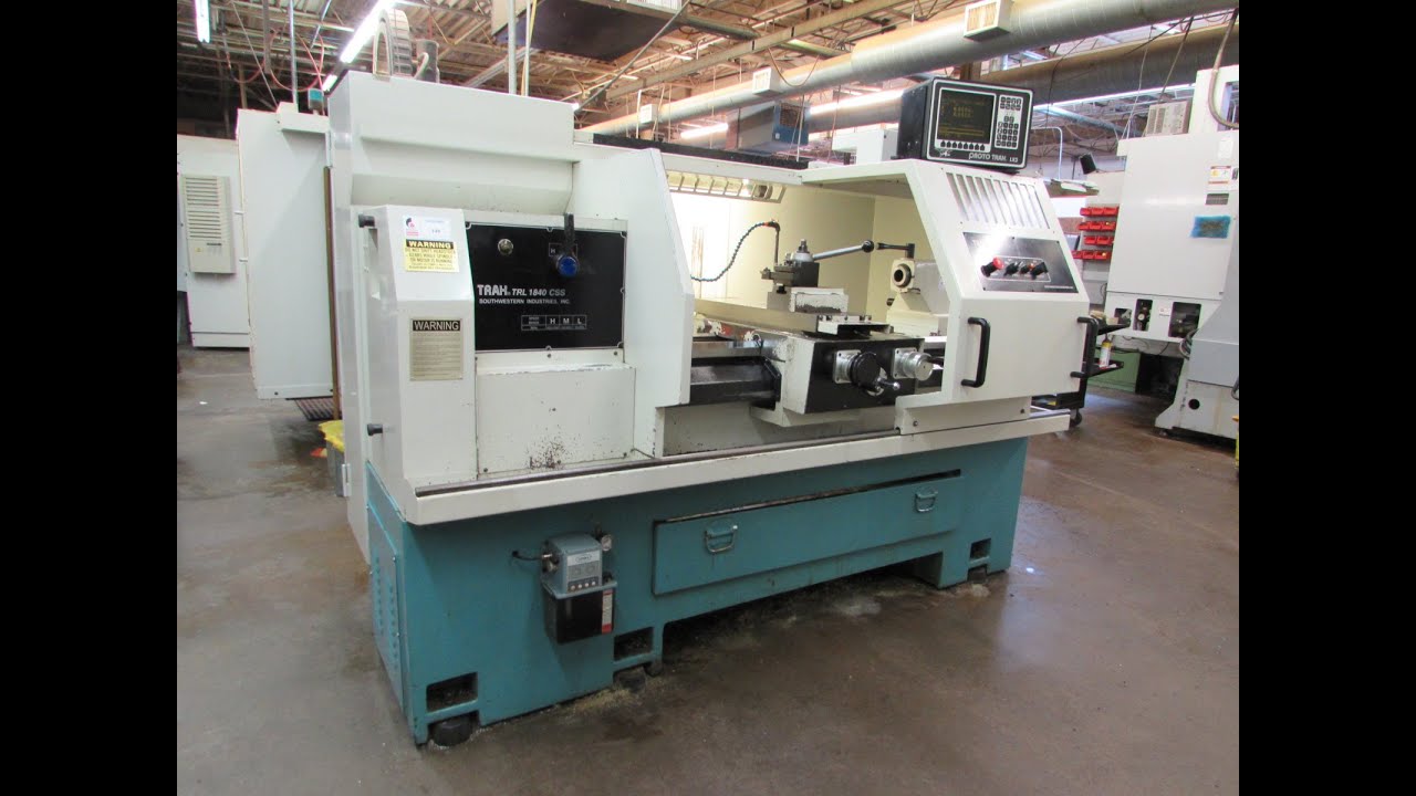 Southwest Industries Trak 1840 CSS CNC Flatbed Lathe, Prototrak