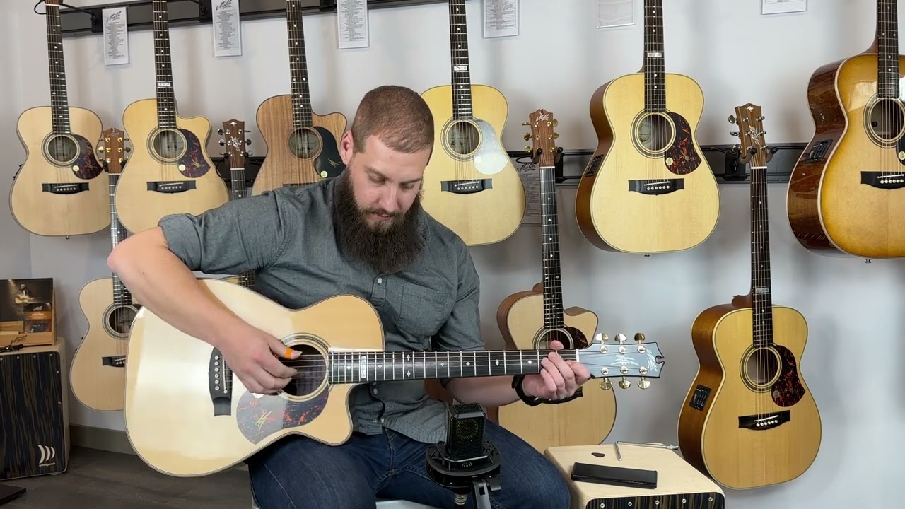 MATON GUITARS EM100C-808 MESSIAH CUTAWAY - 16510 - YouTube