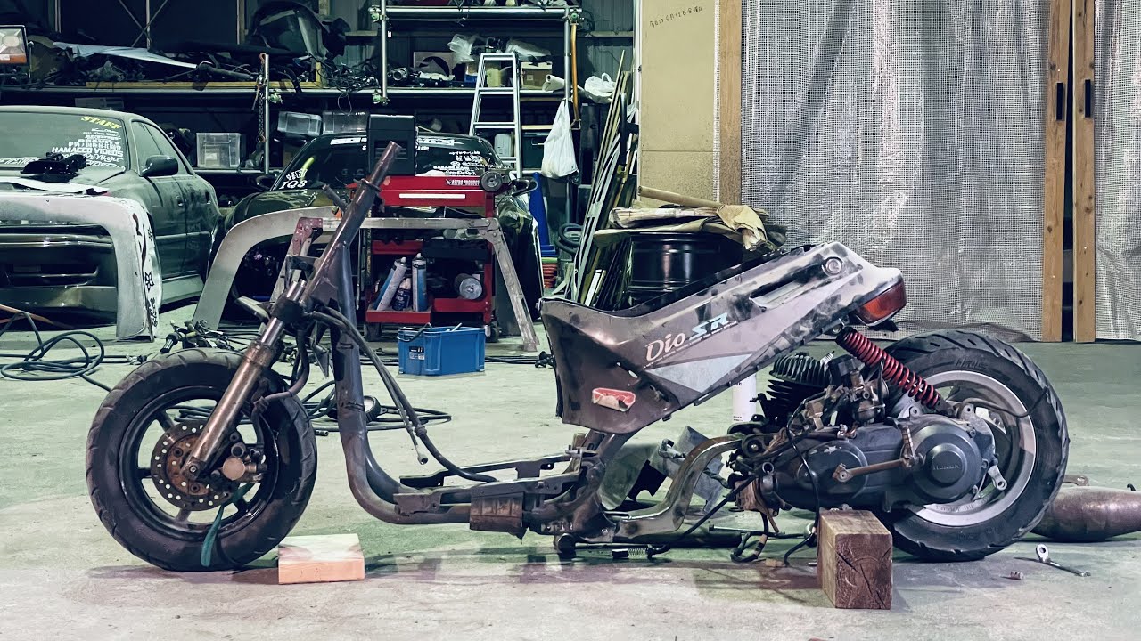 ディオ、90ccになるってよ。【AF18/25DIO】engine swap scooterJDM