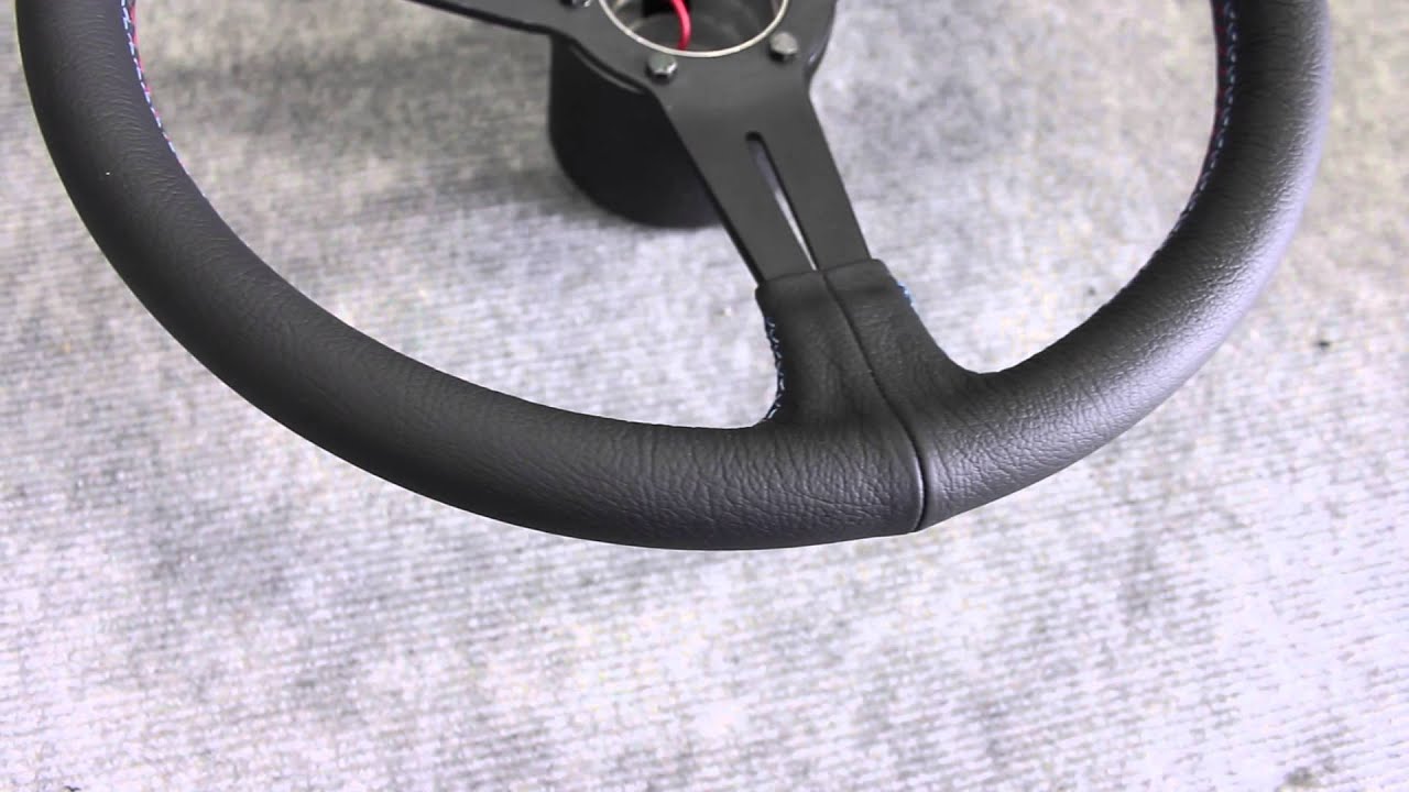ナルディ 本革ステアリング張替え施工例 3965 - YouTube