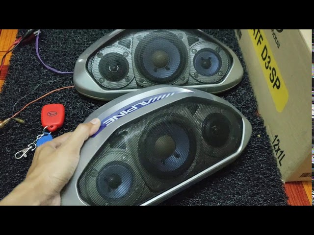 Alpine speaker SBE-1330S 3way - YouTube