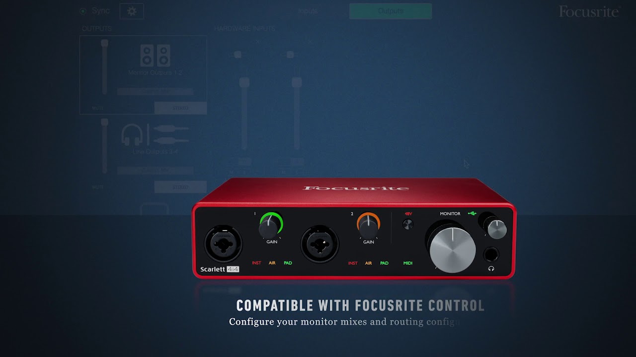 Focusrite Scarlett 4i4 (3rd Gen) USB Audio Interface | Ritz Camera