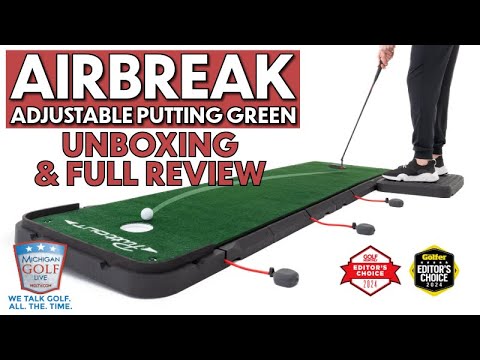 AirBreak Adjustable Putting Green by Putt Out - Unboxing and