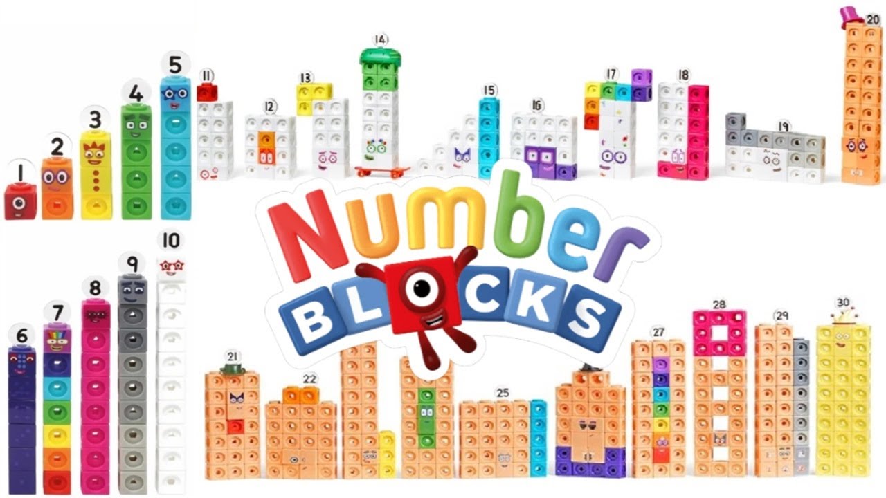 Numberblock Math Link Cubes 1-30 Compilation | Numberblocks Maths