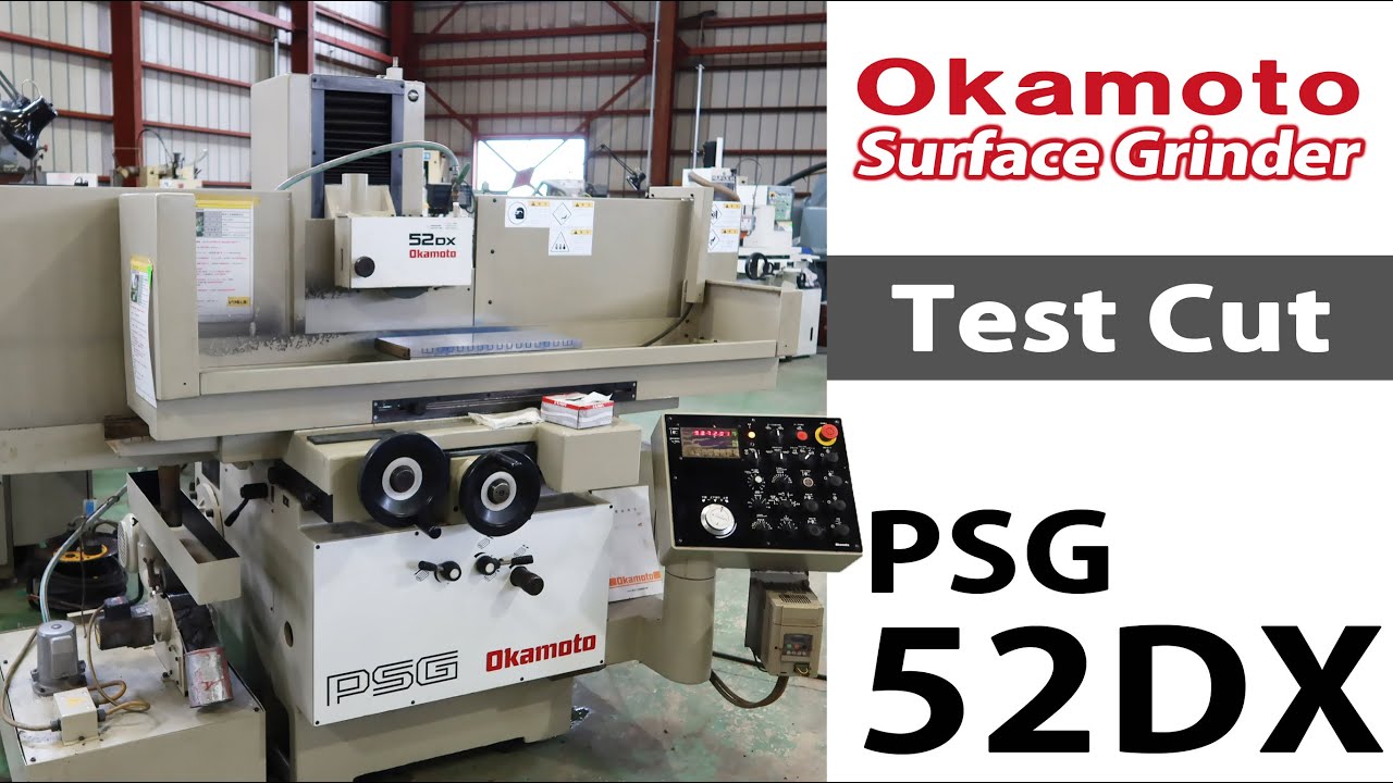 26186 岡本工作 平面研削盤 PSG-52DX チャック研磨と精度確認作業の