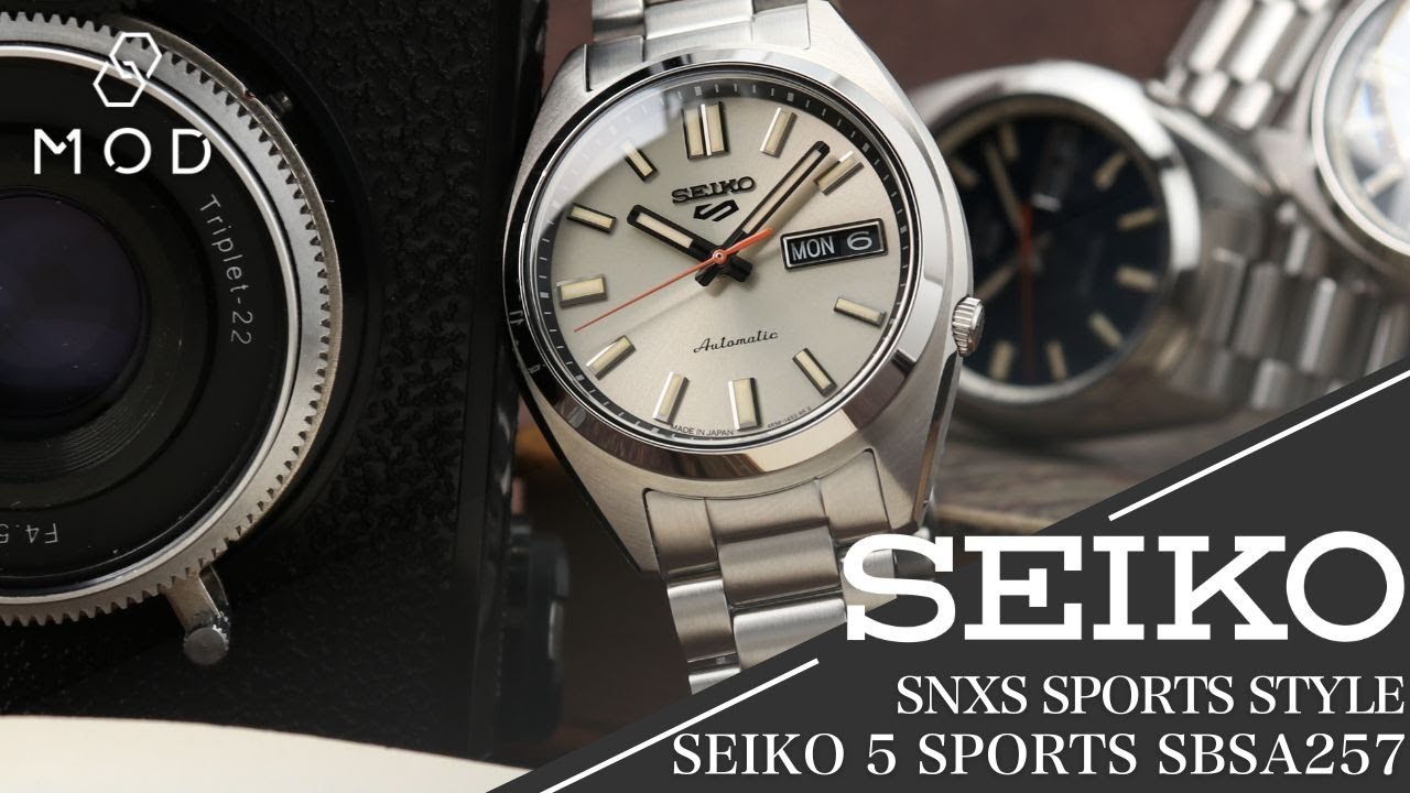 へびたま！？ 新作 360度回転動画】日本製 セイコー5 スポーツ SNXS