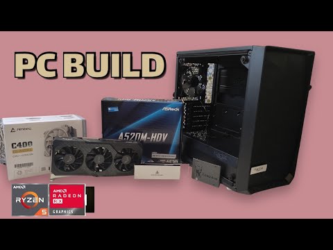 AMD Ryzen 5 4500 - AsRock A520M HDV - RX 5600 XT - PC Build - YouTube
